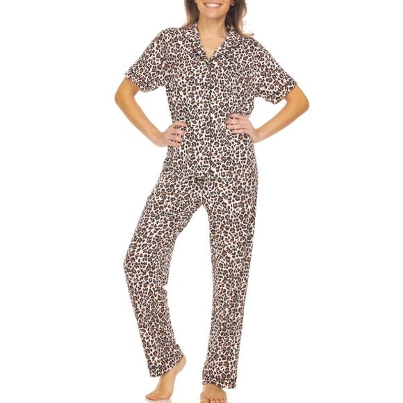 NWT Flora 2 Piece Animal Print Pajama Set - Picture 14 of 14